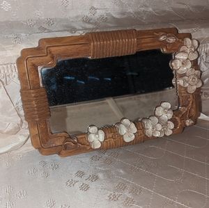 Plastic dogwood mirror